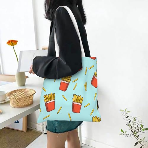 Large Capacity Canvas Tote Bag WCL-25823 - Durable for Shopping & Travel
