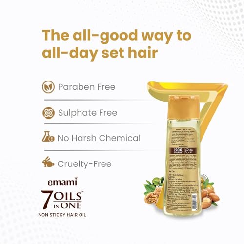 Emami 7-in-1 Ayurvedic Hair Oil - Nourishing & Damage Repair 100ml