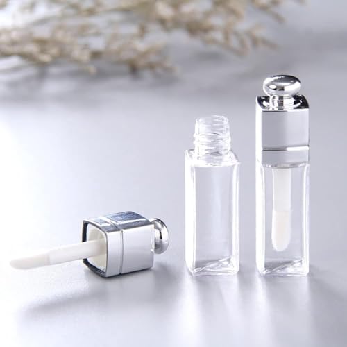Clear Empty Lip Gloss Tubes 3ml - 6 Pcs Refillable DIY Containers