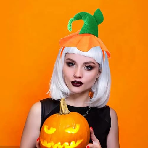 MOFEINI Halloween Pumpkin Headband for Women Fall Thanksgiving Hair Accessories