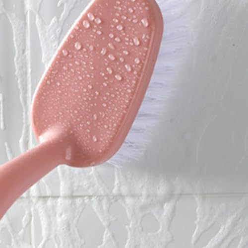 Cyrank No-Scratch Shower Scrubber & Long Handle Tile Tub Cleaning Brush
