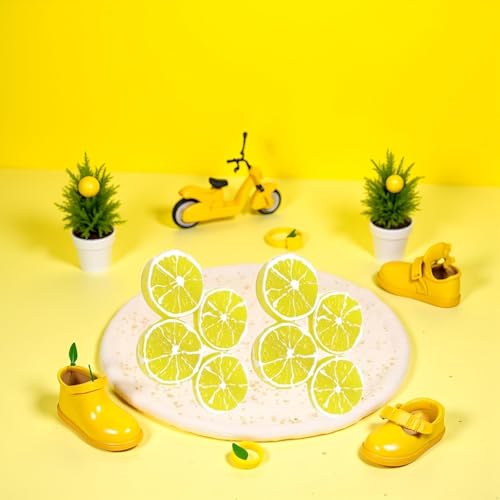 Lemon Slice Hair Clips 4Pcs Fruit Duckbill Barrettes for Women