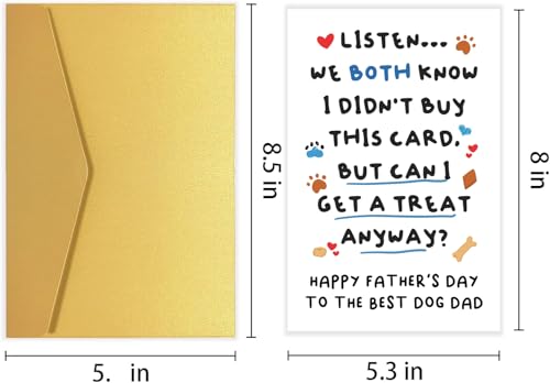 Funny Dog Dad Father's Day Card - Heartfelt Message for Pet Lovers