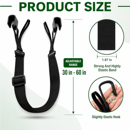 Adjustable Bear Proof Trash Can Lock Strap for 28-96 Gallon Bins