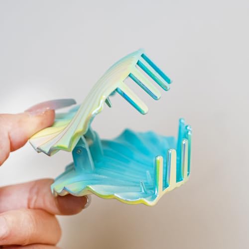 RULLZ 16 Pcs Hair Claw Clips Set, Summer Shell & Floral Jaw Clips