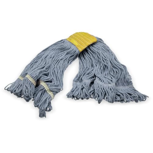 SPARTA 369513B14 Small Yellow Band Loop-End Cotton Mop Head, 5-Inch, Heavy-Duty Cleaning Tool
