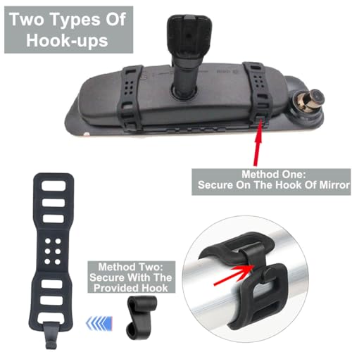 4-Pack Bike Silicone Band,Bicycle Handle Bars Elastic Strap Bandage,Mount Band Holder for Fixing Tail Light,Recorder