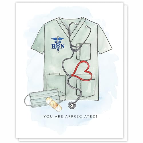 Nurse Appreciation Greeting Card for Nurses Day - Thank You Gift