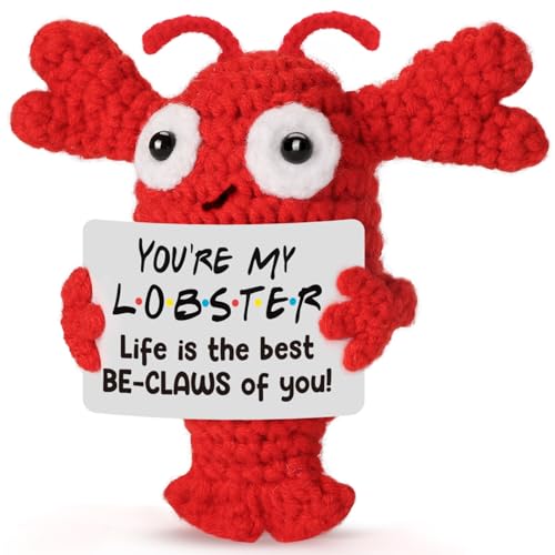 Handmade Crochet Lobster Gift - Classic Funny Love Keepsake for Couples