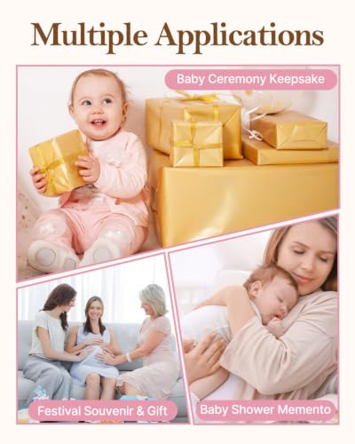 Pink Baptism Keepsake Rosary and Wooden Box Gift for Girls