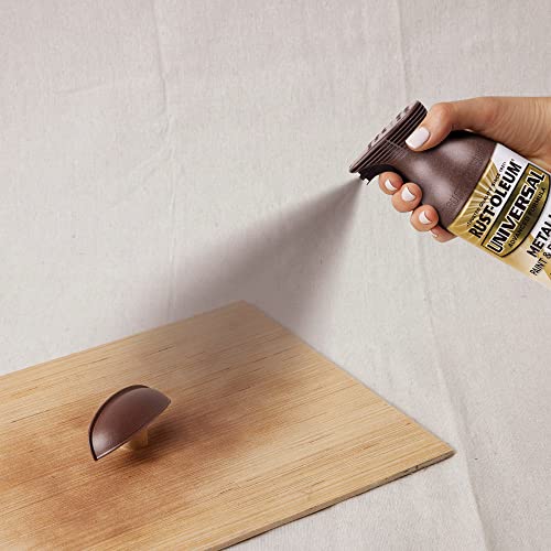 Rust-Oleum Universal Metallic Spray Paint, Flat Burnished Amber, 11 oz (4 Pack)