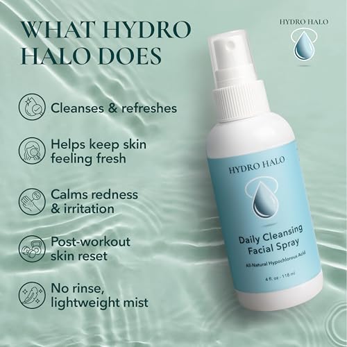 Hydro Halo 0.02% Hypochlorous Acid Face Spray - 4 oz