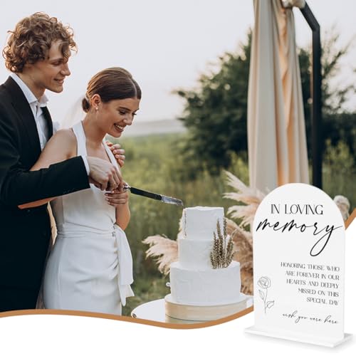 In Loving Memory Wedding Sign | Acrylic Table Decor | Wedding 01