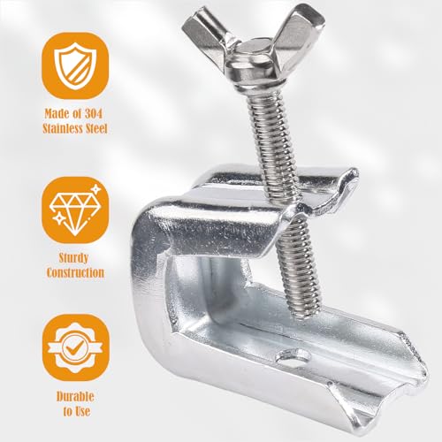 Stainless Steel Fireplace Damper Clamp for Gas Log Sets