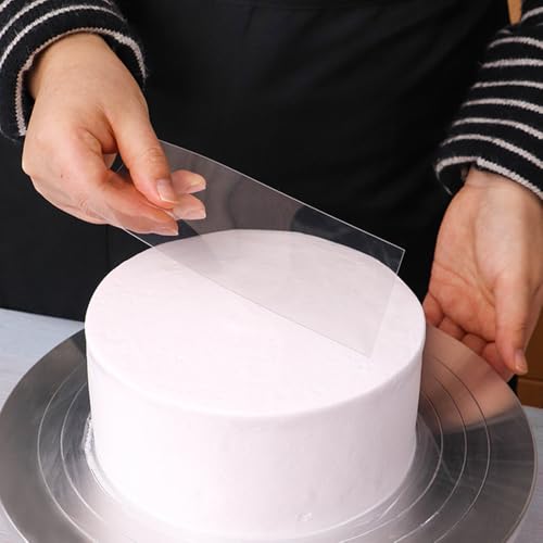 Flexible Cake Smoother Set - 5 Transparent Scrapers for Perfect Icing