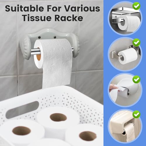 Homoyoyo 2-Pack Universal Spring-Loaded Toilet Paper Holder Replacement Rod