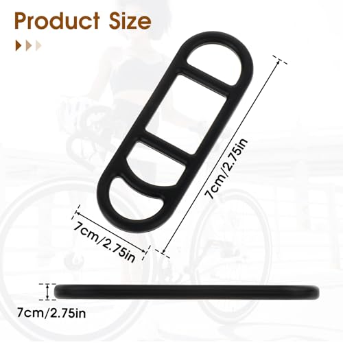 10 Pieces Bicycle Light Silicone Straps Bike Silicone Mount Band Rubber Light Strap Replacement Bike Flashlight Mount Band Black Cycling Rubber Bands for Road Mountain Bike, Most Bicycle Light Sets