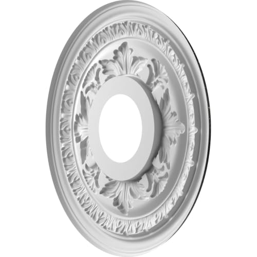 13-Inch Ekena Millwork Textured Metallic Galaxy Ceiling Medallion - PVC, Lightweight, Moisture-Resistant