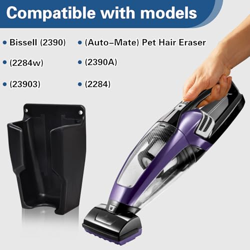 Wall Mount for Bissell Pet Hair Eraser Handheld Vacuum (2390, 2390A, 2284W)