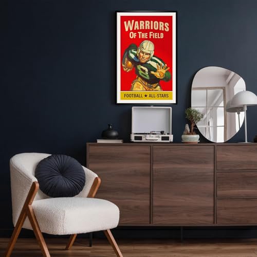 Rugby & American Football Canvas Poster Sports Wall Art Print 8x12in