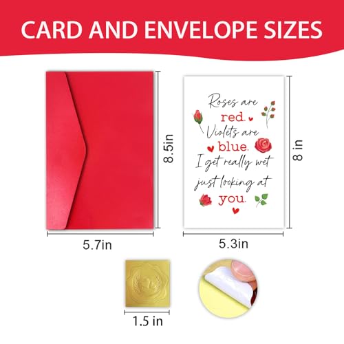 Funny Rude Anniversary Card - Explicit Roses Are Red Poem
