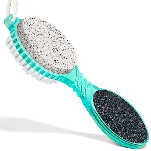 DecorRack 4-in-1 Pedicure Paddle Kit with Pumice Stone & Foot File