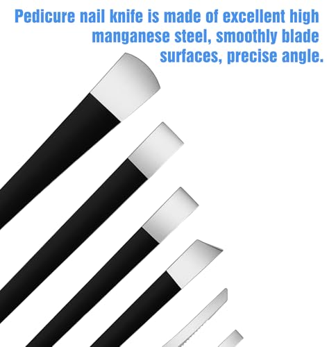 7-Piece Pedicure Knife Set Stainless Steel Callus & Corn Remover Tool Kit
