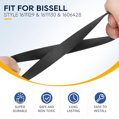 KeeTidy Replacement Belt Set for Bissell ProHeat 2X Revolution (1611129 & 1611130)