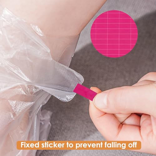 Quacc 100 PCS Disposable Plastic Foot Covers, Paraffin Bath Liners