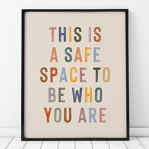 This Is A Safe Space Classroom Sign - 8x10 Unframed Wall Art