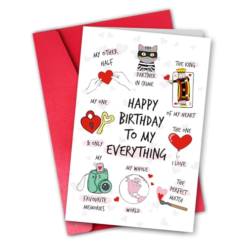 Romantic Happy Birthday Card for Boyfriend - Birthday1