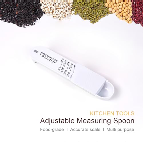 Adjustable Measuring Spoon with 5 Scales for Baking & Cooking