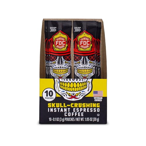 Fire Department Coffee Skull-Crushing Instant Espresso - 10 Packets