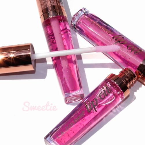 L.A. COLORS Sweetie Lip Oil - Ultra-Hydrating Gloss with Gold