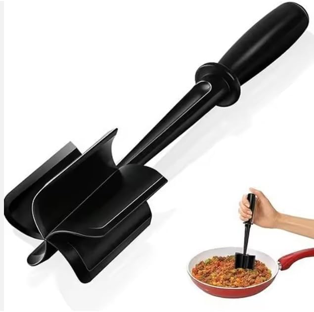 Meat Chopper by [Brand Name] - Premium Heat Resistant Hamburger Grinder for Ground Beef, Chicken & More - Black