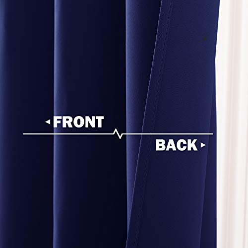NICETOWN Royal Blue Blackout Curtain Panels - Energy Efficient, 2 Set, 42" x 36"