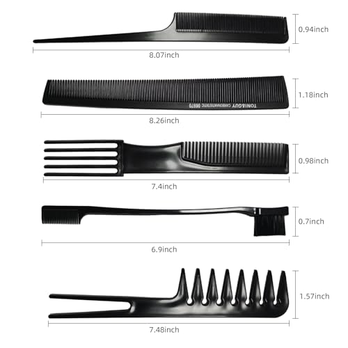 1st Choice 12-Piece Professional Hair Styling Comb and Brush Set