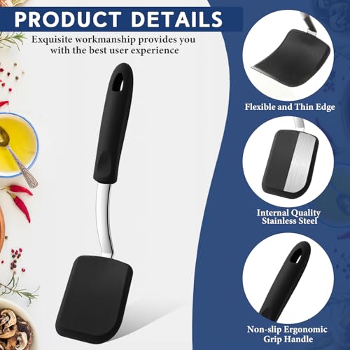 Small Black Silicone Spatula - Versatile Kitchen Tool