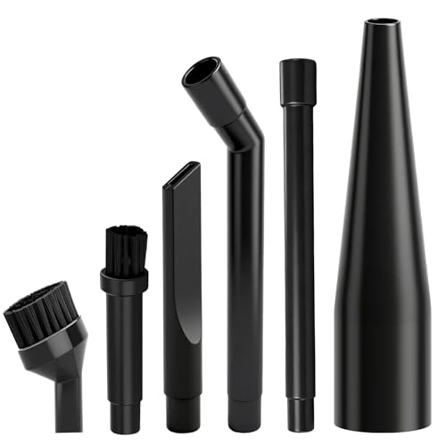 1-1/4" Micro Cleaning Wet Dry Vacuum Nozzle Kit - 6 Tools for Detail Cleaning
