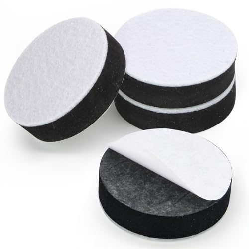 Kyuionty Self-Adhesive Furniture Risers, 2.5" Round, 0.6" Lift - 8 Pack