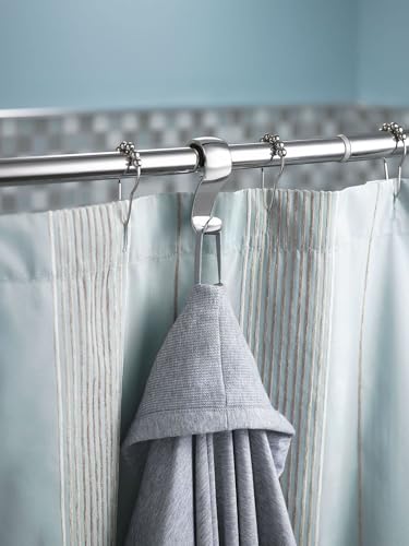 Moen Chrome Shower Curtain Rings - Pack of 12 for Smooth Rolling