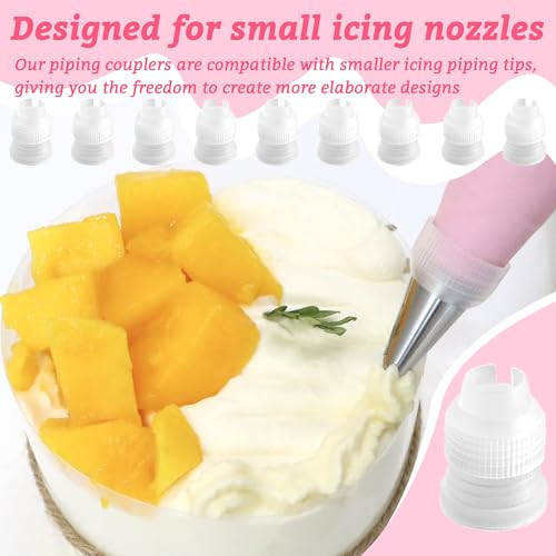 10 Pack Small Piping Bag Couplers for Icing Nozzles - LUTQ