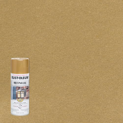 Rust-Oleum Stops Rust Metallic Spray Paint Gold Rush 11 oz - Weather & Rust Resistant Finish