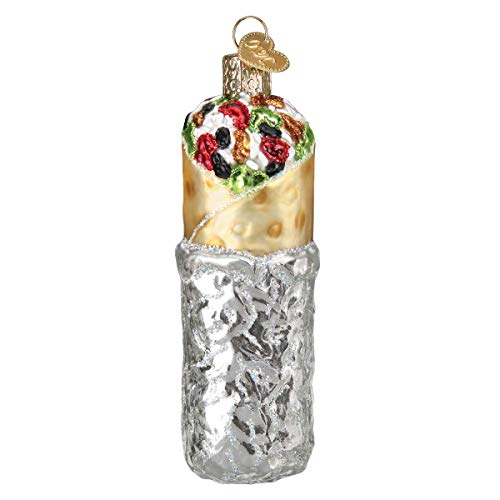 Handcrafted Glass Burrito Christmas Tree Ornament - Festive Holiday Decor