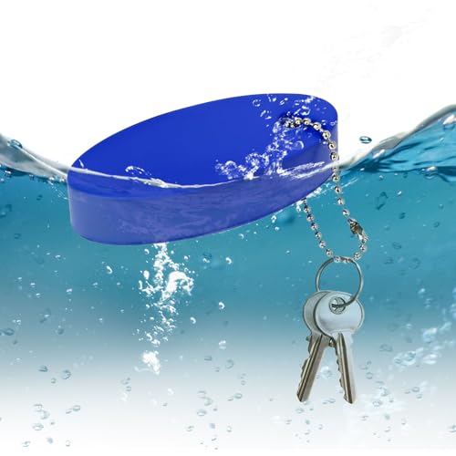 4 Pack Floating Keychain for Boat Keys Waterproof Bright Color Key Floats for Boating Fishing Surfing Kayak Sailing Outdoor Water Sports