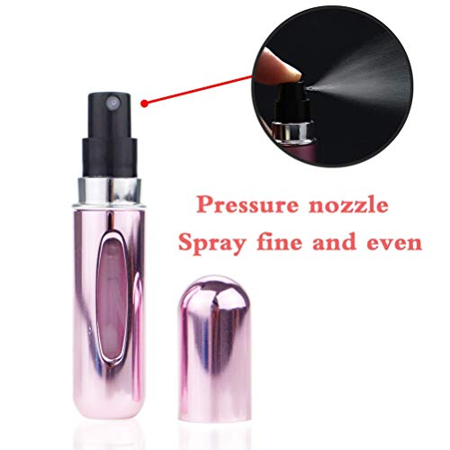 AISIBO Refillable Travel Perfume Atomizer Spray Bottle - Pink 5ml