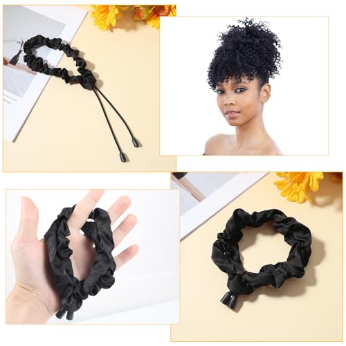Sibba Adjustable Silk Hair Ties & Dreadlock Scrunchies - 2 Pack