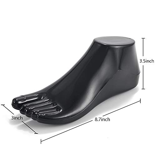 Female Plastic Foot Mannequin Model for Shoe and Sandal Display - Black