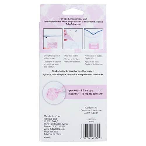 TULIP Blush Tulip One-Step Tie-Dye Kit with 3 Fabric Dye Refill Packs