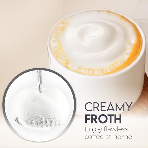 Zulay Kitchen Powerful Handheld Frother - Battery Operated Milk Mixer